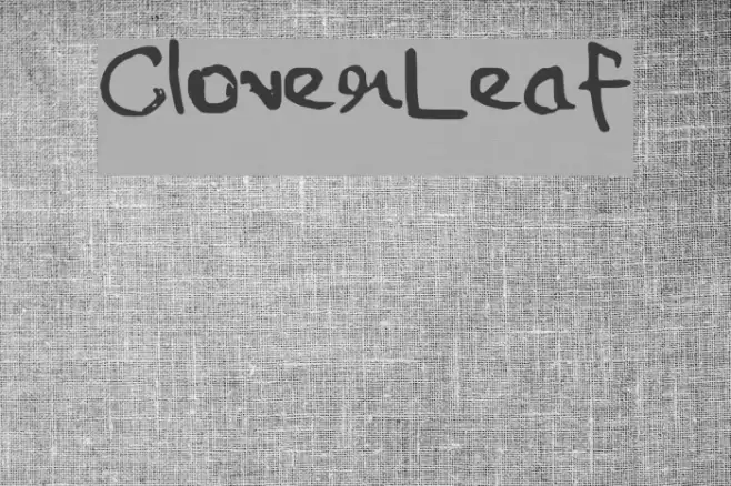 CloverLeaf Font examples