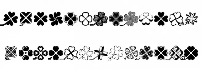 Cloverz Schriftart Groß