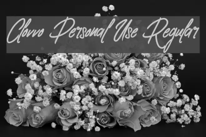 Clovvo Personal Use Regular Font examples