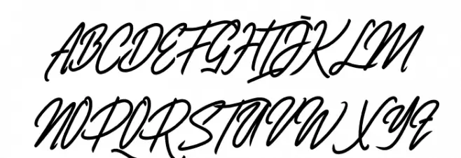 ClovvoPersonalUse-Regular Font Litere mari