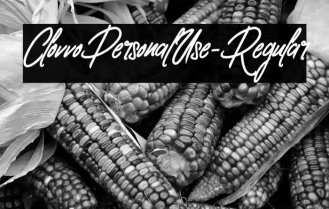 ClovvoPersonalUse-Regular Font examples