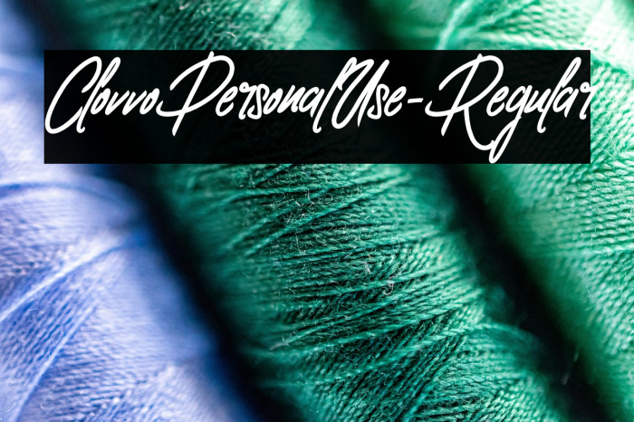 ClovvoPersonalUse-Regular Example 2