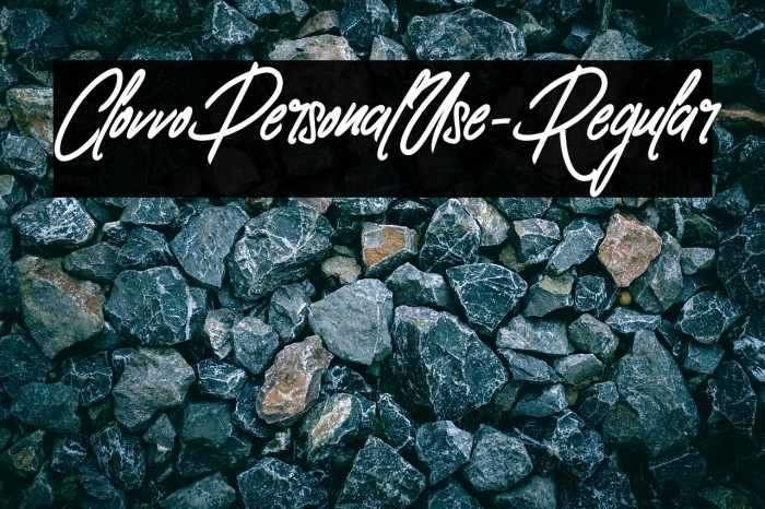 ClovvoPersonalUse-Regular Example 3