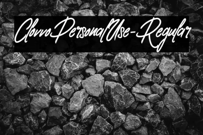 ClovvoPersonalUse-Regular Font examples
