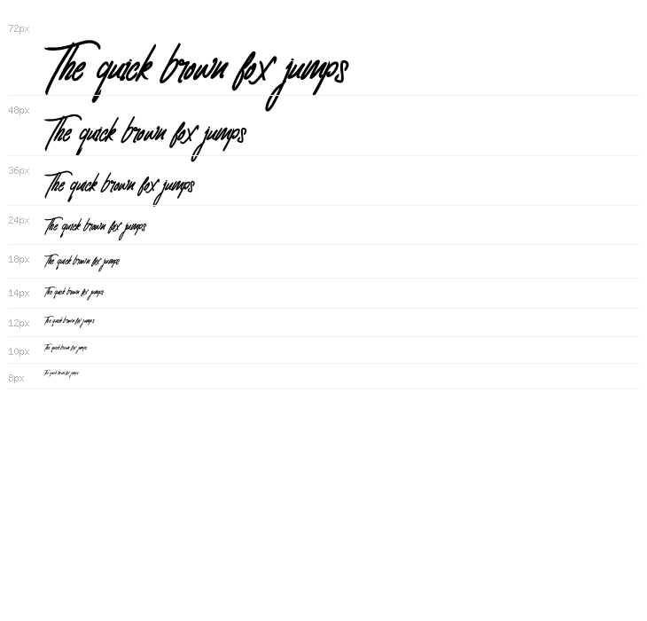 ClovvoPersonalUse-Regular Waterfall