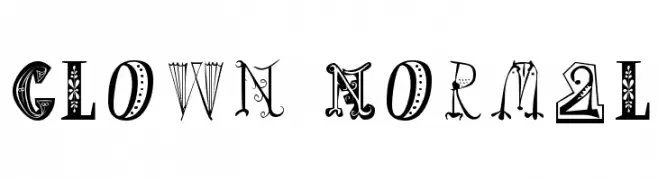 Clown Normal  Frei Schriftart Herunterladen