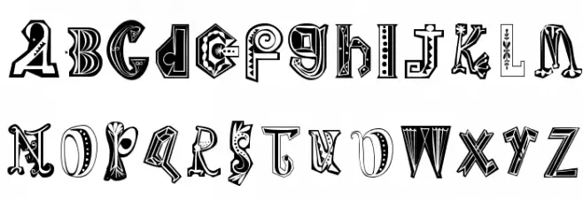 Clown Normal Schriftart Groß