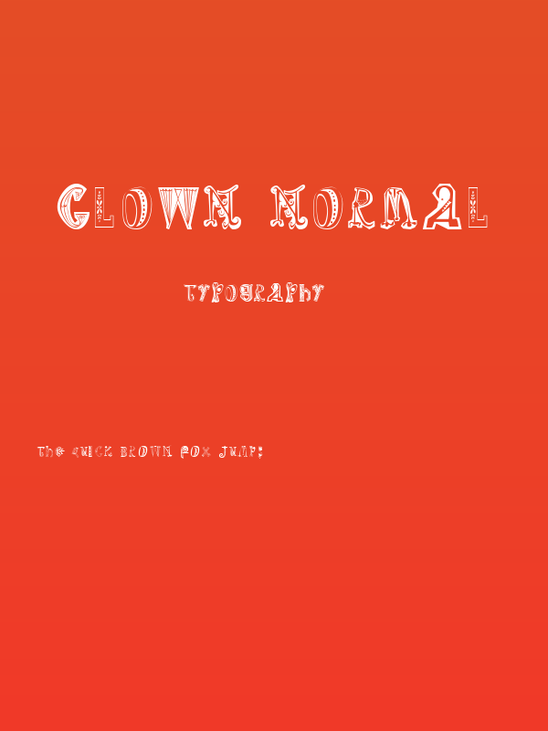 Clown Normal Poster