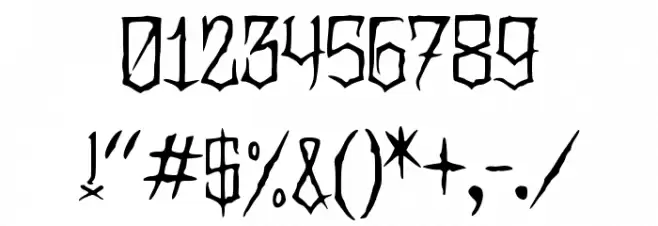 Clownoween Font OTHER CHARS