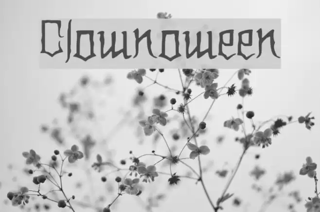 Clownoween Font examples