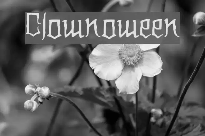 Clownoween Font examples