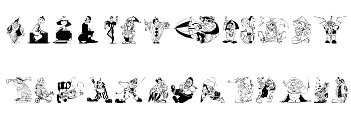 Clowns Font LOWERCASE