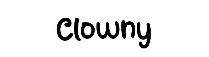 Clowny  les polices de caractères gratuit tlcharger