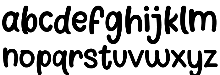 Clowny Font LOWERCASE