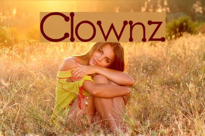 Clownz Font examples