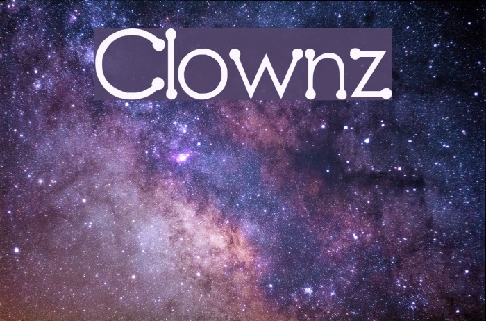 Clownz Font examples