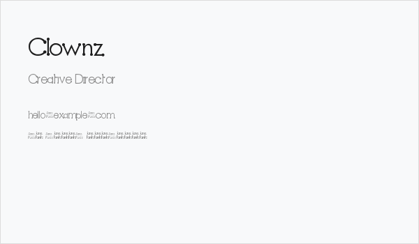 Clownz Business Card