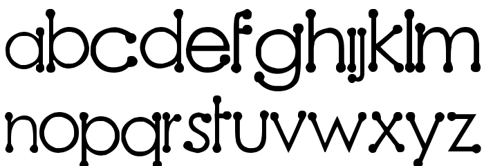 Clownz Font LOWERCASE