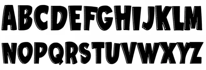 Clows Brotherhood Schriftart Groß