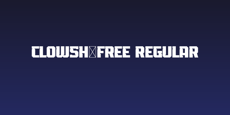 Clowsh-Free Regular Social Header