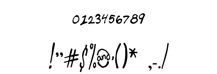 Club Fluffy Font OTHER CHARS