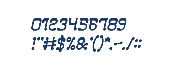 Club Golf Bold Italic Other Characters