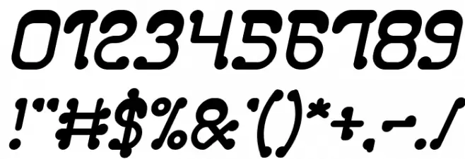 Club Golf Bold Italic Font OTHER CHARS