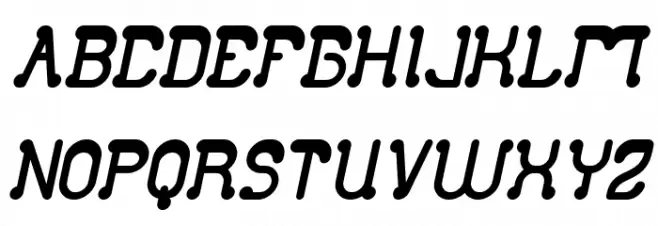 Club Golf Bold Italic フォント 大文字