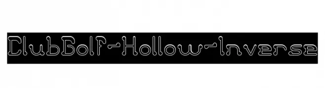 Club Golf-Hollow-Inverse  Frei Schriftart Herunterladen