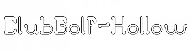 Club Golf-Hollow  les polices de caractères gratuit tlcharger