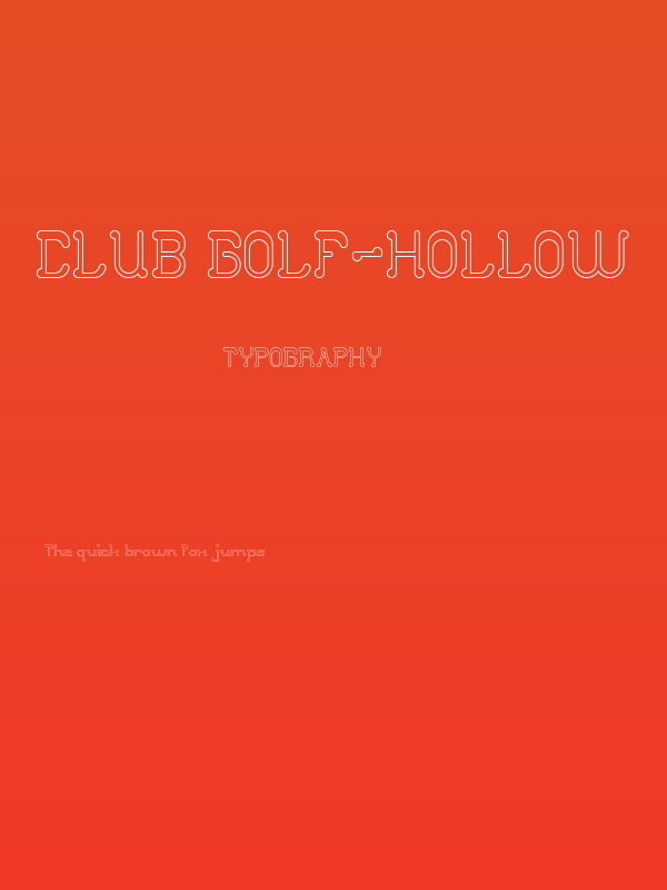 Club Golf-Hollow Poster