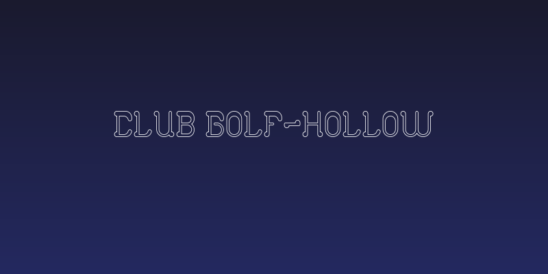 Club Golf-Hollow Social Header