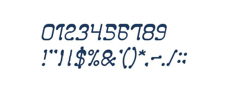 Club Golf Italic Other Characters