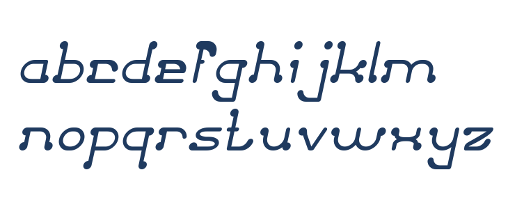 Club Golf Italic Lowercase