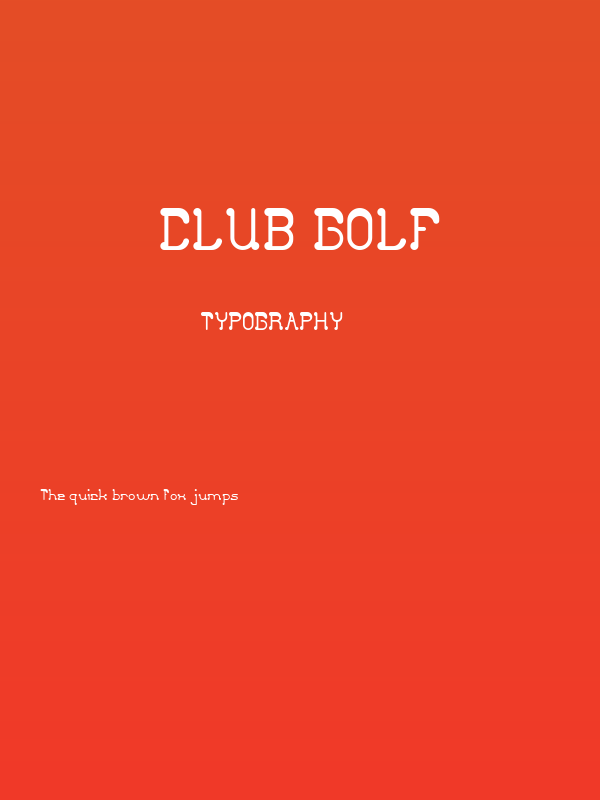 Club Golf Poster