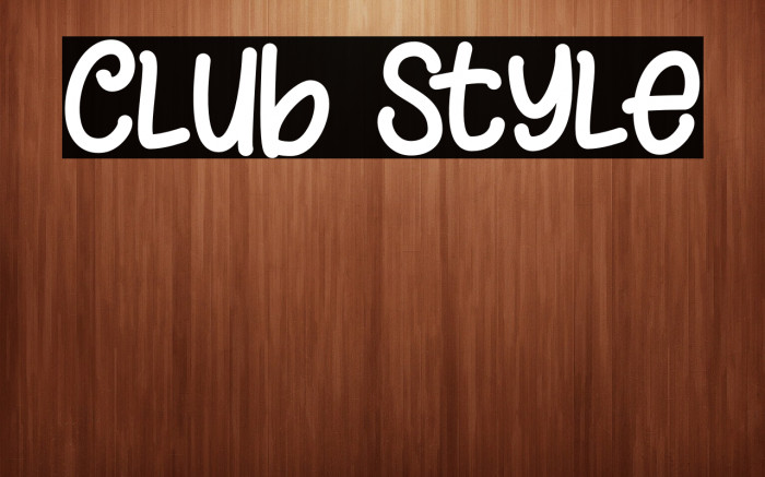 Club Style Example 1
