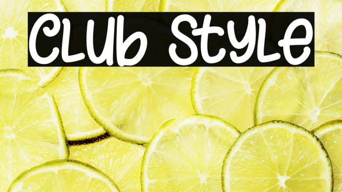 Club Style Example 3