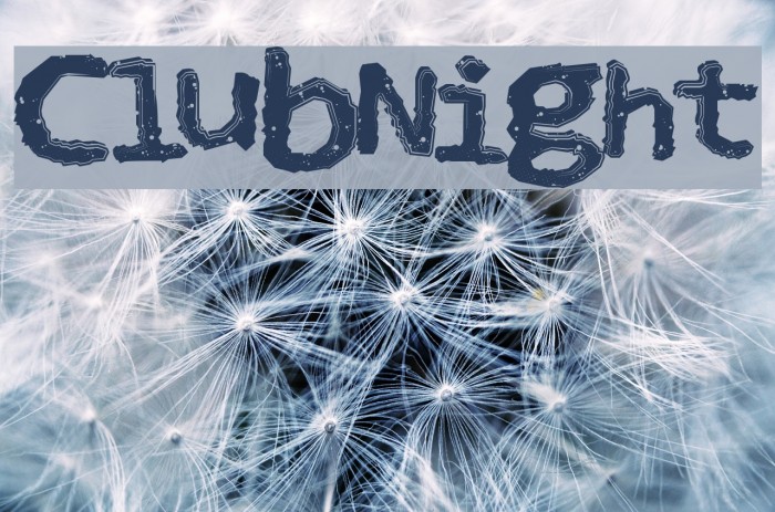 ClubNight Font examples