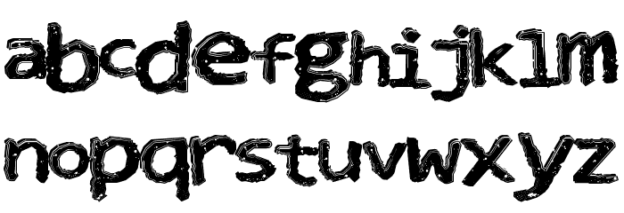 ClubNight Font LOWERCASE
