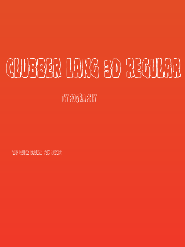 Clubber Lang 3D Regular Poster