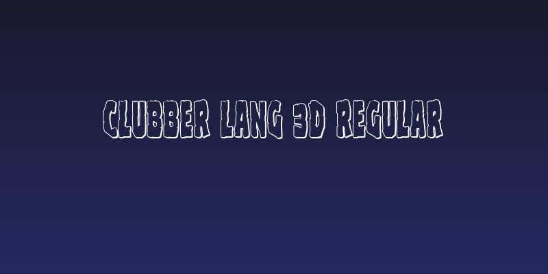 Clubber Lang 3D Regular Social Header