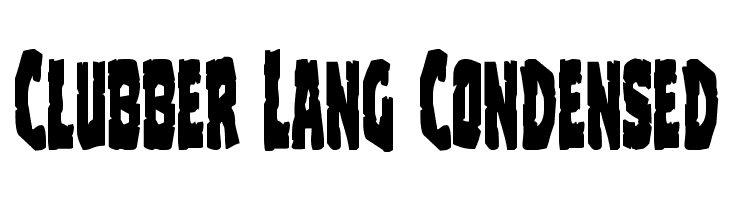 Clubber Lang Condensed  Fuentes Gratis Descargar