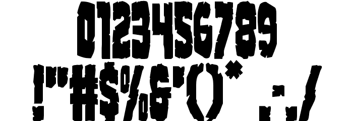 Clubber Lang Condensed Font OTHER CHARS