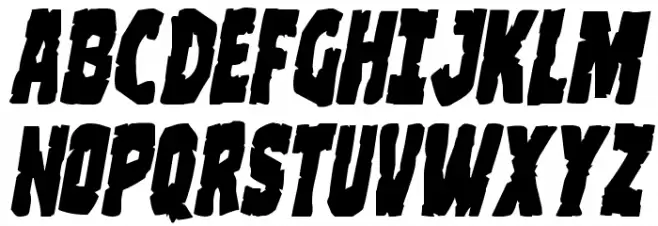 Clubber Lang Expanded Italic Шрифта ВЕРХНИЙ