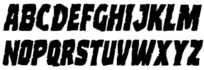 Clubber Lang Expanded Italic Fonte MINÚSCULAS