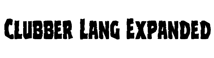 Clubber Lang Expanded Font