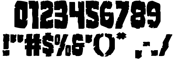 Clubber Lang Expanded Font OTHER CHARS