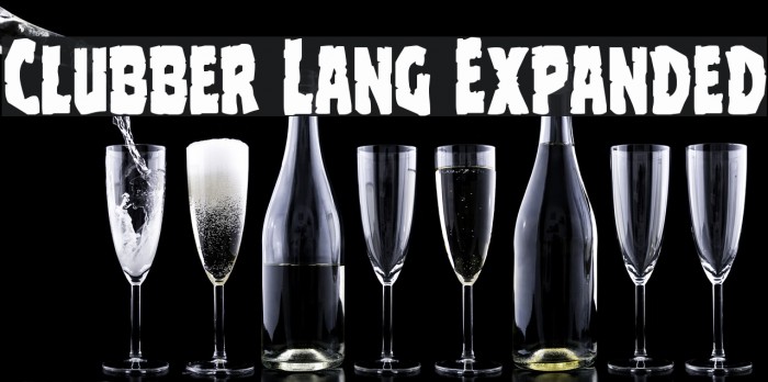 Clubber Lang Expanded Font examples