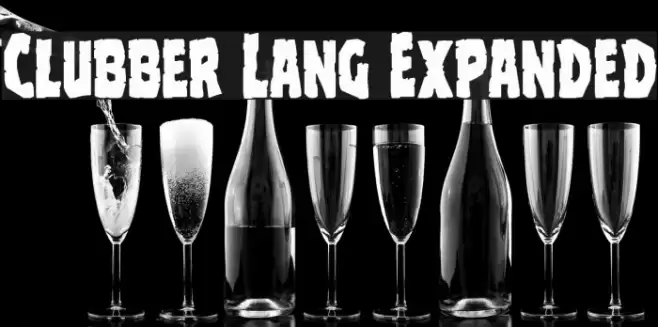 Clubber Lang Expanded Font examples