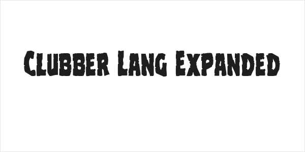 Clubber Lang Expanded Logo